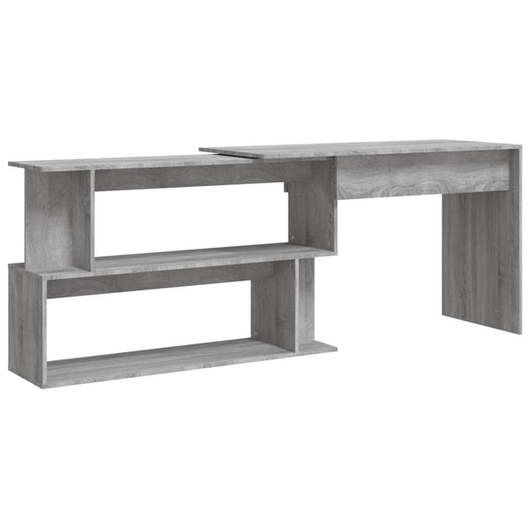 Eckschreibtisch Grau Sonoma 200 cm