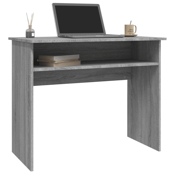 vidaXL Desk Gray Sonoma 90x50x74 cm Engineered Wood