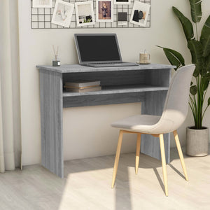 vidaXL Desk Gray Sonoma 90x50x74 cm Engineered Wood
