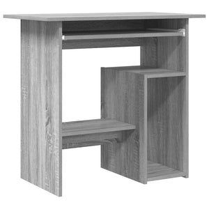 vidaXL Desk Sonoma Grey 80x45x74 cm Engineered Wood