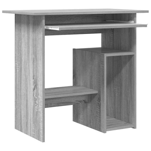 vidaXL Desk Sonoma Grey 80x45x74 cm Engineered Wood