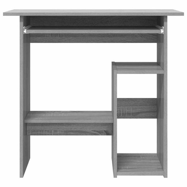 vidaXL Desk Sonoma Grey 80x45x74 cm Engineered Wood