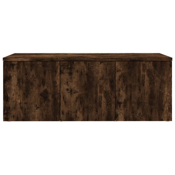 vidaXL TV Cabinet Smoked Oak 80x34x30 cm Engineered Wood