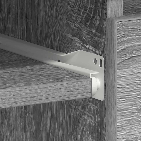 vidaXL Desk Grey Sonoma 90x45x76 cm Engineered Wood