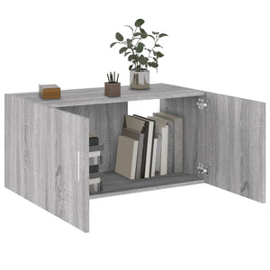 vidaXL Wall Cabinet Gray Sonoma 80x39x40 cm Engineered Wood