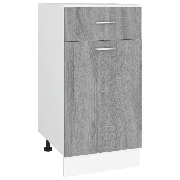 vidaXL Base Cabinet with Drawer Lyon Grey Sonoma 40x46x81.5 cm
