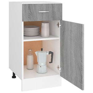 vidaXL Base Cabinet with Drawer Lyon Grey Sonoma 40x46x81.5 cm