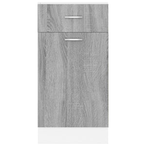 vidaXL Base Cabinet with Drawer Lyon Grey Sonoma 40x46x81.5 cm
