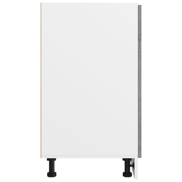 vidaXL Base Cabinet with Drawer Lyon Grey Sonoma 40x46x81.5 cm