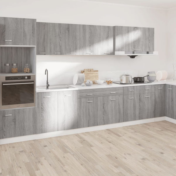 vidaXL Base Cabinet with Drawer Lyon Sonoma Gray 50x46x81.5 cm