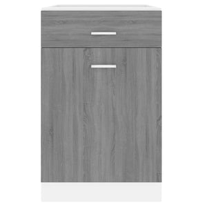 vidaXL Base Cabinet with Drawer Lyon Sonoma Gray 50x46x81.5 cm