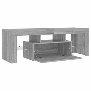 TV-Schrank mit LED Grau Sonoma 120 cm