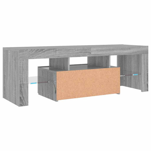 TV-Schrank mit LED Grau Sonoma 120 cm