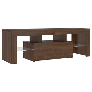 TV-Schrank mit LED Braun Eichen-Optik 120cm
