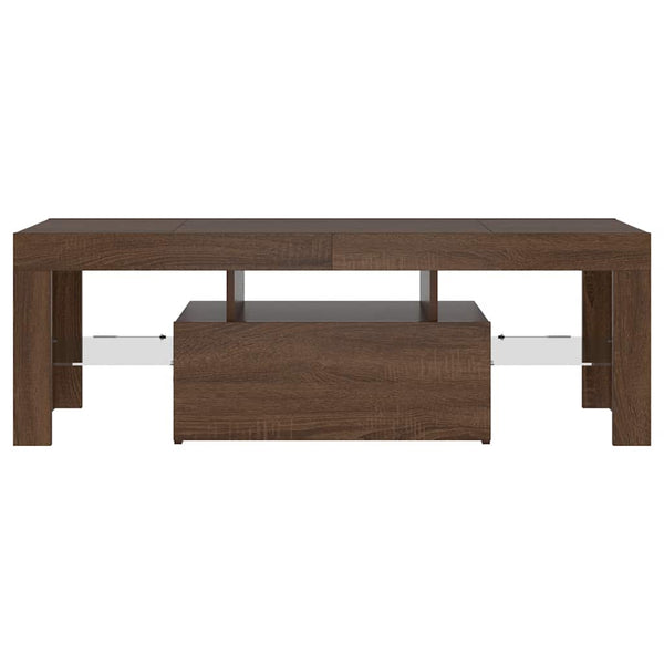 TV-Schrank mit LED Braun Eichen-Optik 120cm