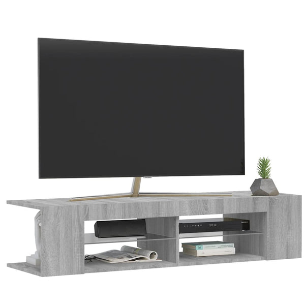 TV-Schrank Grau Sonoma mit LED