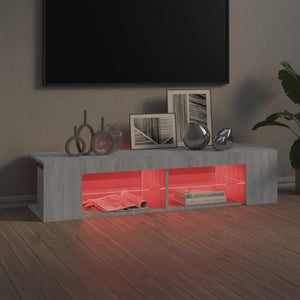 TV-Schrank Grau Sonoma mit LED