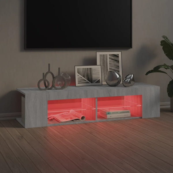 TV-Schrank Grau Sonoma mit LED
