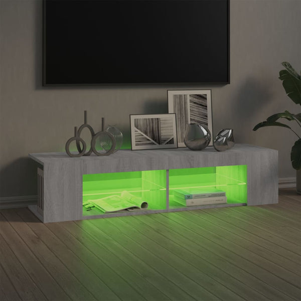 TV-Schrank Grau Sonoma mit LED