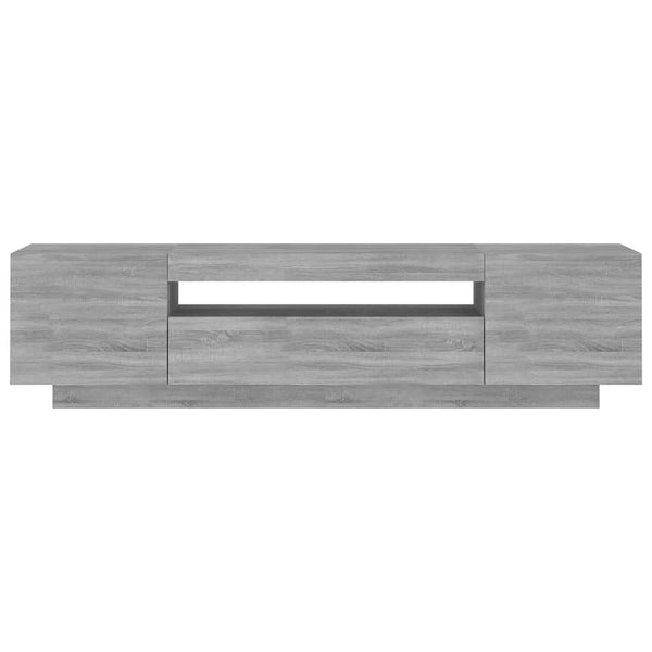 TV-Schrank mit LED Grau Sonoma 160 cm