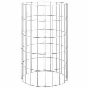 vidaXL Gabion Column Round Galvanized Steel Ø30x50 cm