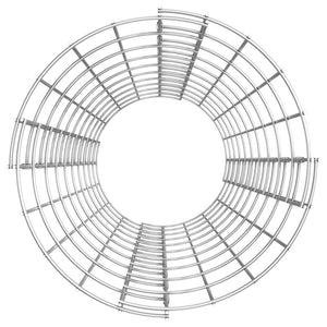 vidaXL Round Gabion Column Galvanized Steel Ø30x100 cm