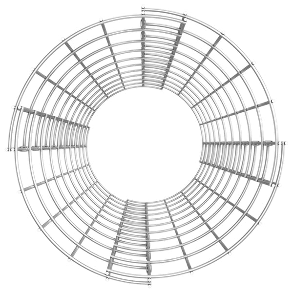 vidaXL Round Gabion Column Galvanized Steel Ø30x100 cm