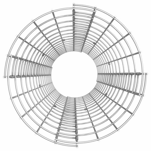 vidaXL Round Gabion Column Galvanized Steel Ø30x150 cm