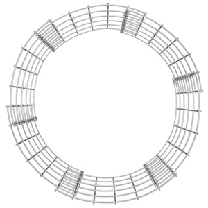 vidaXL Round Gabion Column Galvanized Steel Ø50x50 cm