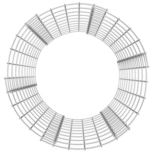 vidaXL Round Gabion Column Galvanized Steel Ø50x100 cm