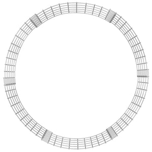 vidaXL Round Gabion Column Galvanized Steel Ø100x50 cm