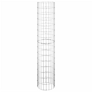 vidaXL Gabion Raised Garden Beds 3 pcs. Round Galvanized Steel Ø30x150 cm