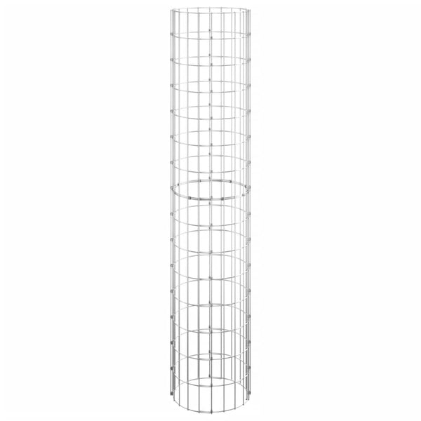 vidaXL Gabion Raised Garden Beds 3 pcs. Round Galvanized Steel Ø30x150 cm