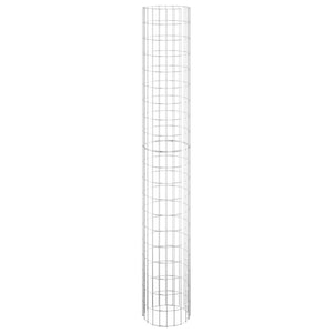 vidaXL Gabion Raised Beds 3 pcs. Round Galvanized Steel Ø30x200 cm