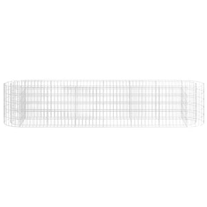 vidaXL Gabion Raised Bed Galvanized Iron 260x50x50 cm