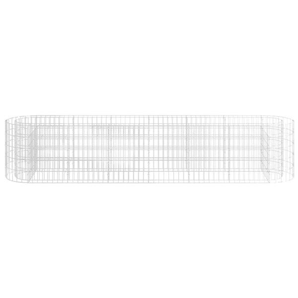 vidaXL Gabion Raised Bed Galvanized Iron 260x50x50 cm