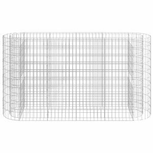 vidaXL Gabion Raised Bed Galvanized Iron 190x50x100 cm