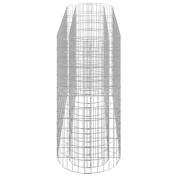 vidaXL Gabion Raised Bed Galvanized Iron 190x50x100 cm