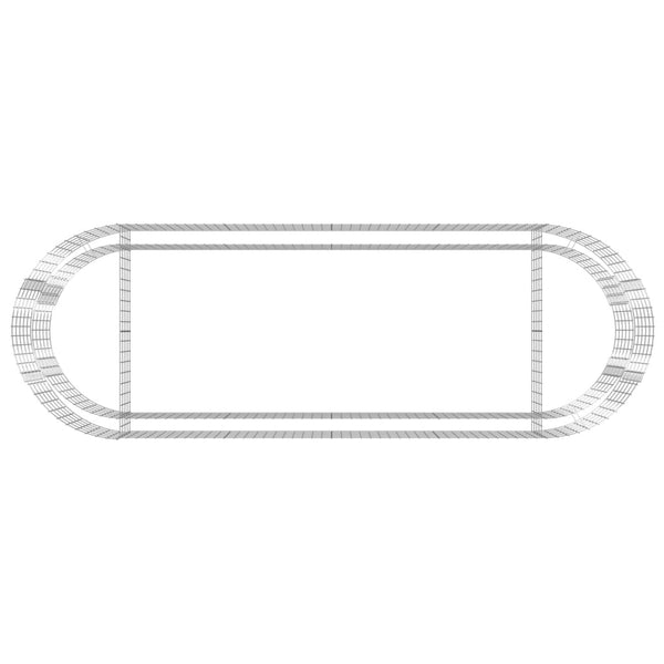 vidaXL Galvanized Iron Raised Garden Bed 300x100x50 cm