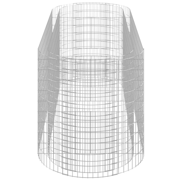 vidaXL Galvanized Iron Gabion Raised Garden Bed 300x100x100 cm