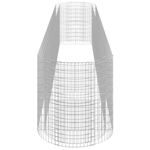 vidaXL Gabion Raised Garden Bed Galvanized Iron 600x100x100 cm