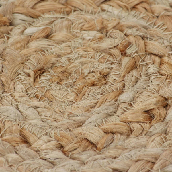 Jute Teppich Geflochten Rund, 180 cm