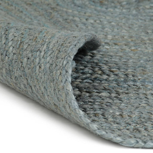 Handgefertigter Jute Teppich Rund Olivgrün 210cm
