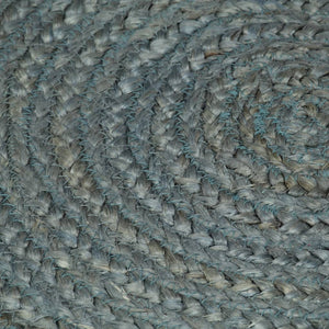 Handgefertigter Jute Teppich Rund Olivgrün 210cm
