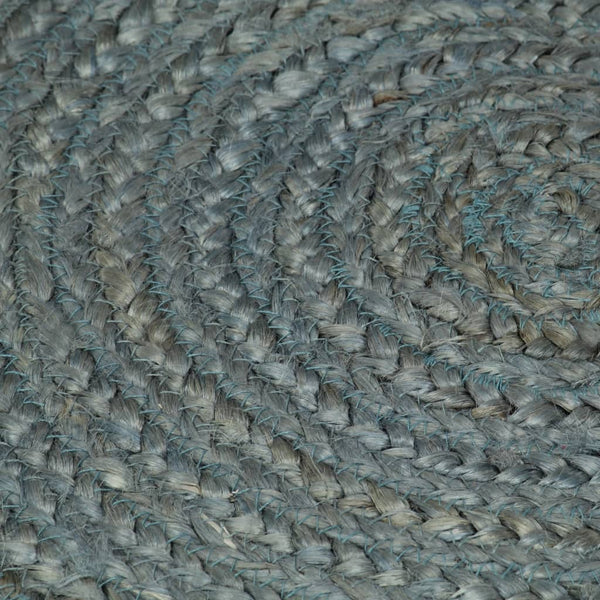 Handgefertigter Jute Teppich Rund Olivgrün 210cm