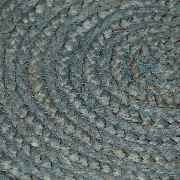 Handgefertigter Jute Teppich Rund Olivgrün 240cm