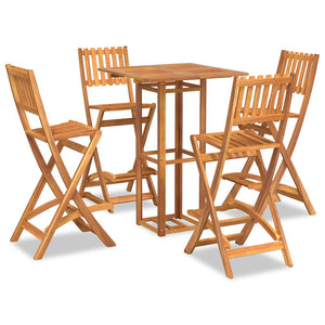 vidaXL 5-Piece Acacia Wood Garden Bar Set