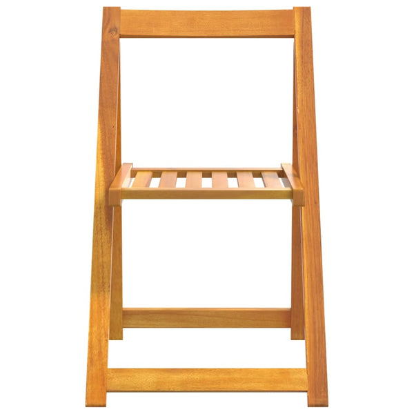 vidaXL Folding Garden Chairs 8 pcs. Solid Acacia Wood