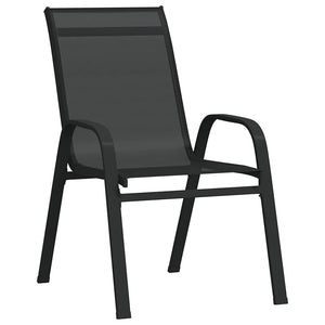 vidaXL 5-piece Outdoor Dining Set Black