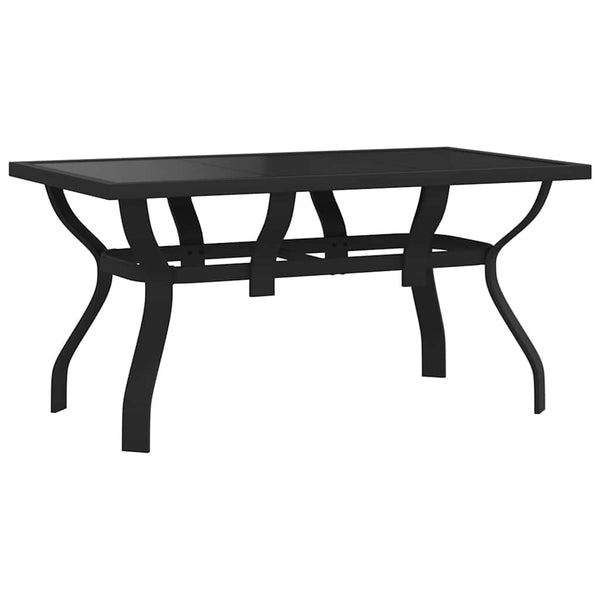 vidaXL 5-piece Outdoor Dining Set Black
